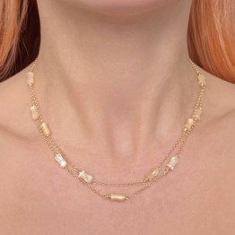 Chanel di Madreperla Incisa a Campanula