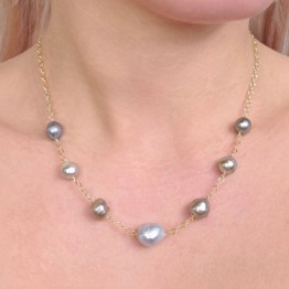 Collier con 7 Perle Tahiti