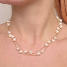 Chanel con Perle Bianche Semiround ø 7,5/8 mm