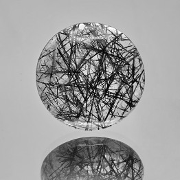 Pietra di Quarzo Rutilato (Nero) 52,69 Ct.