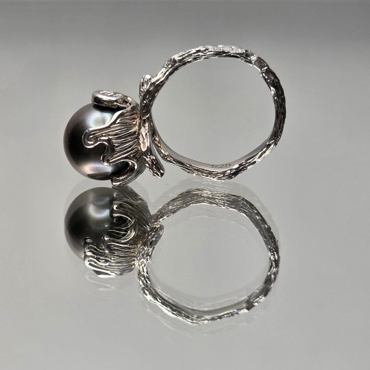 Anello con Perla di Tahiti ø 11 mm