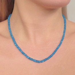 Collana di Apatite Neon ø 4/4,9 mm