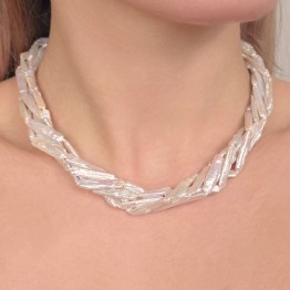 Torchon a 5 Fili con Perle Rettangolari