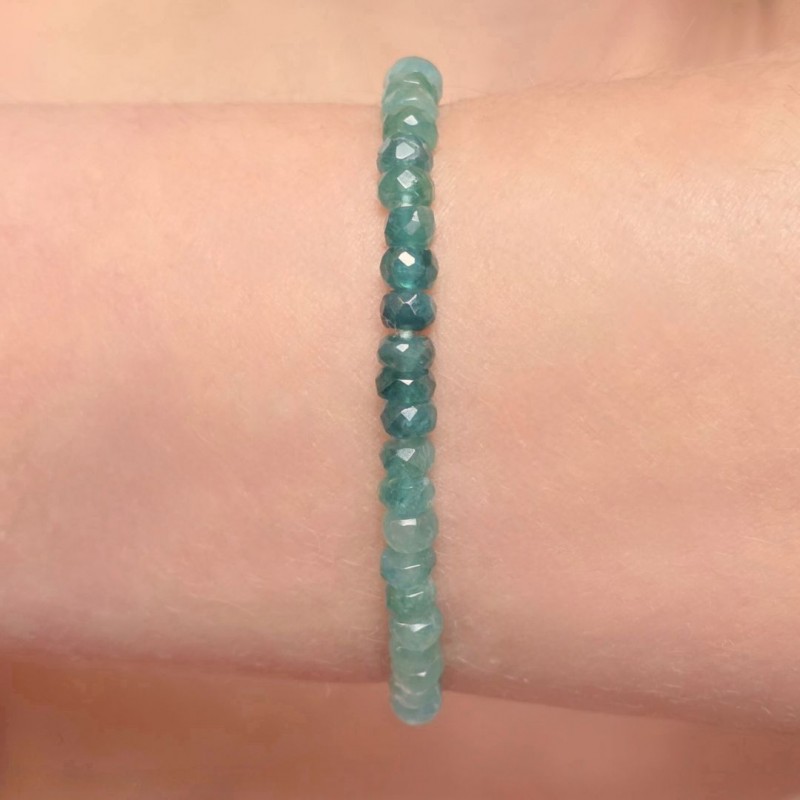 Bracciale di Grandidierite in Fasce di Colore