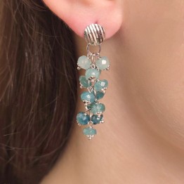 Orecchini con Grandidiertite Degradè