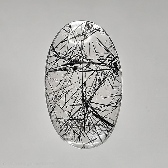 Pietra di Quarzo Rutilato (Nero) 49,23 Ct.