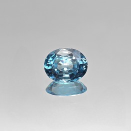 Pietra di Zircone Blu Ovale 3,57 Ct.