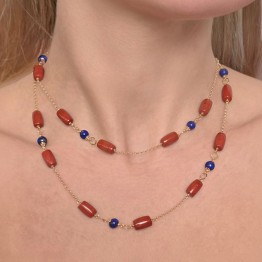 Chanel con Diaspro Rosso e Lapis