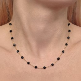 Collier con Spinello Nero ø 5 mm