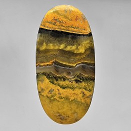 Pietra di Calcite con Orpimento Cabochon Ovale 115,09 Ct.