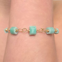 Bracelet with Emeraldcylinder