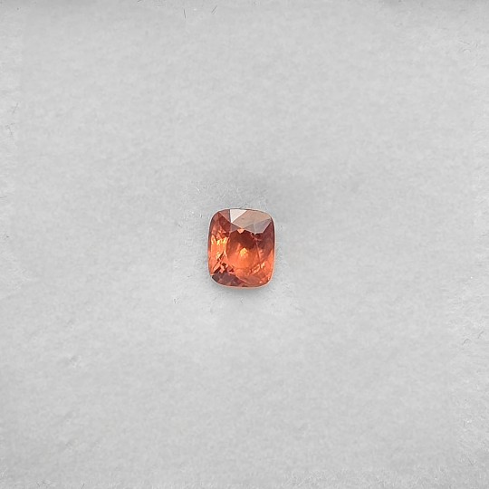 Gemstone of Spinel Orange rectangular cushion 0.52 ct.