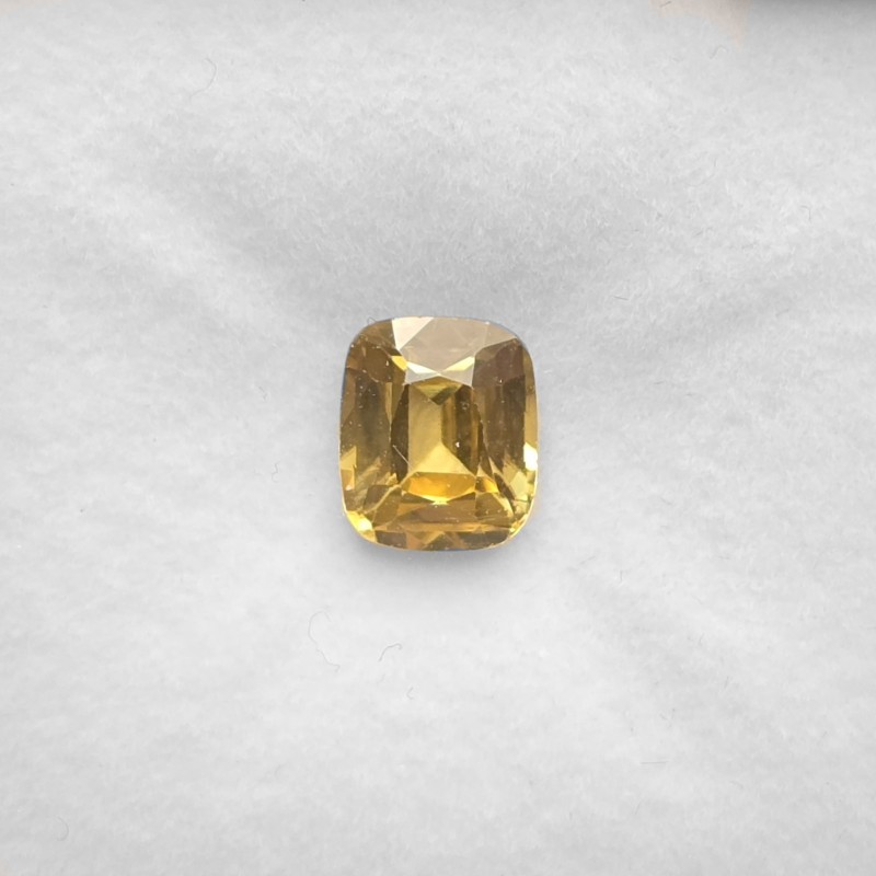 Pietra di Zircone Giallo Cuscino Rettangolare 3,29 Ct.