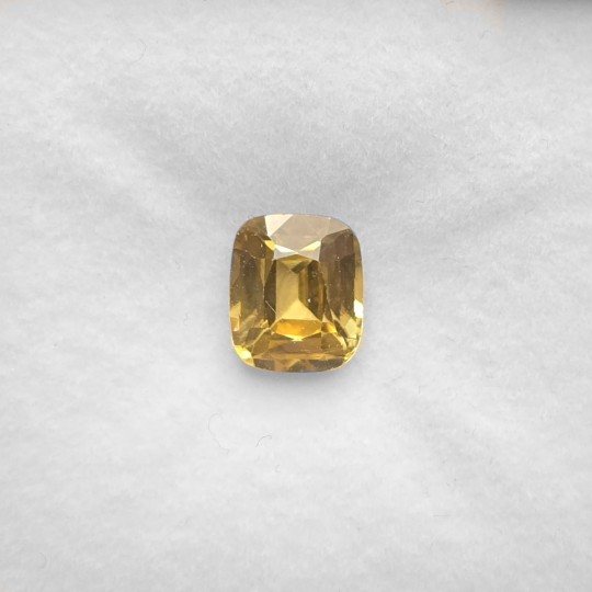 Pietra di Zircone Giallo Cuscino Rettangolare 3,29 Ct.