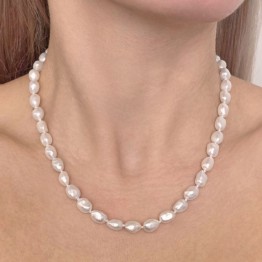 Collana di Perle Keshi ø 7,5/8 mm