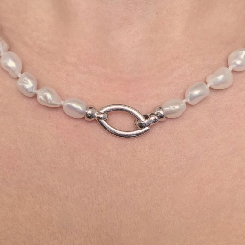 Collana di Perle Keshi ø 7,5/8 mm