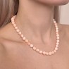 Collana di Corallo Rosa Screziato