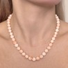Collana di Corallo Rosa Screziato