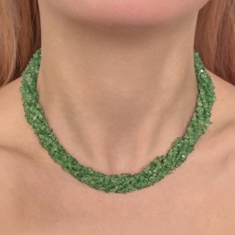 Torchon a 9 Fili di Tsavorite a Chips