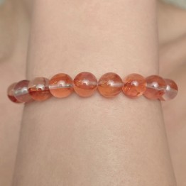 Bracciale di Quarzo Hematoide Sferico ø 9,5/10 mm