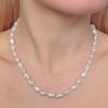 Necklace Pearl Keshi with Clasp in gold