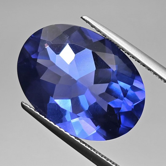 Pietra di Fluorite Blu Ovale 14,28 Ct.