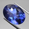 Pietra di Fluorite Blu Ovale 14,28 Ct.