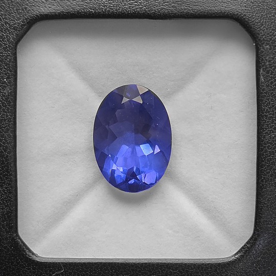 Pietra di Fluorite Blu Ovale 14,28 Ct.