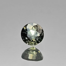 Pietra di Zaffiro Verde Rotondo 0,69 Ct.