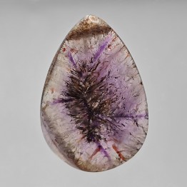 Pietra di Ametista con Cacoxenite e Lepidocrocite