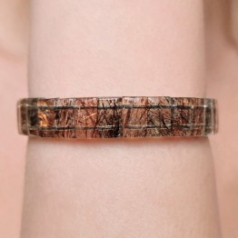 Bracciale su Elastico di Quarzo con Inclusioni di Mica