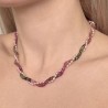 Two-wire Torchon with Tourmaline and Pearl