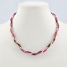 Two-wire Torchon with Tourmaline and Pearl