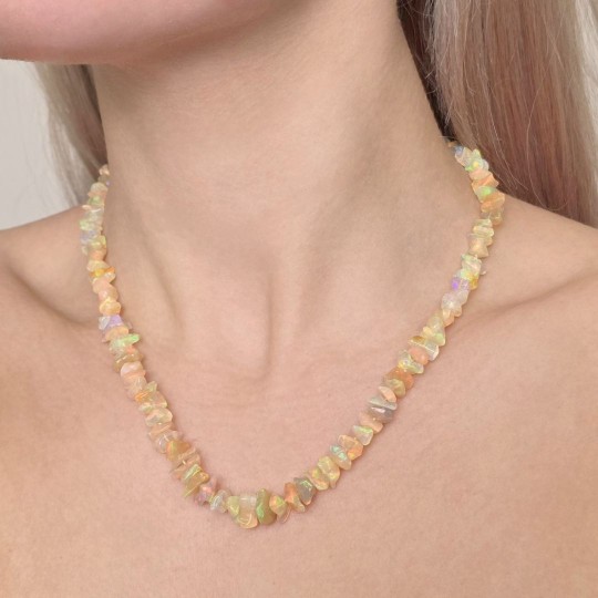 Collana di Opale Etiope Gold a Chips