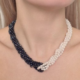 Torchon Intrecciato con Spinello e Perle