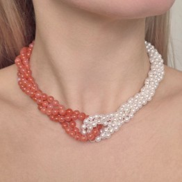 Torchon Intrecciato con Agata e Perle