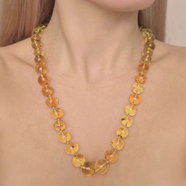 Collana di Ambra Sferica a Scalare