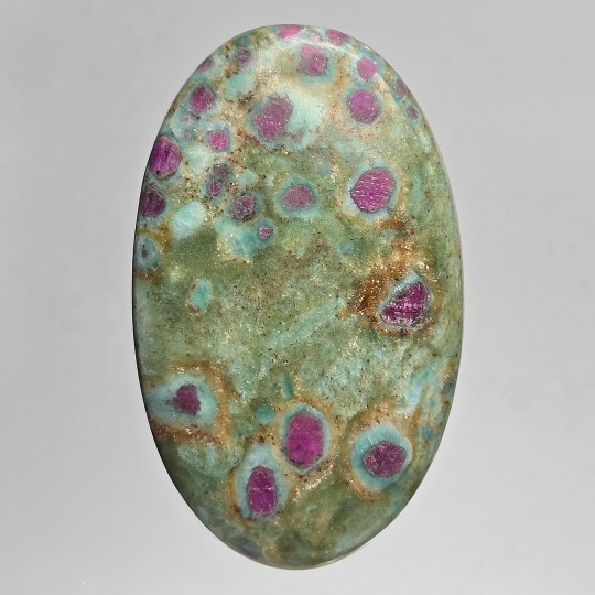 Pietra di Rubino in Fuchsite Cabochon Ovale 81,79 Ct.