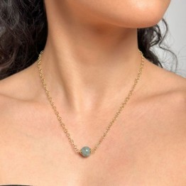 Collier con Sfera di Giada ø 10 mm