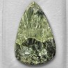 Pietra di Serafinite Cabochon a Goccia 72,88 Ct.