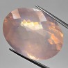 Pietra di Quarzo Rosa Chess Cut Ovale 54,41 Ct.