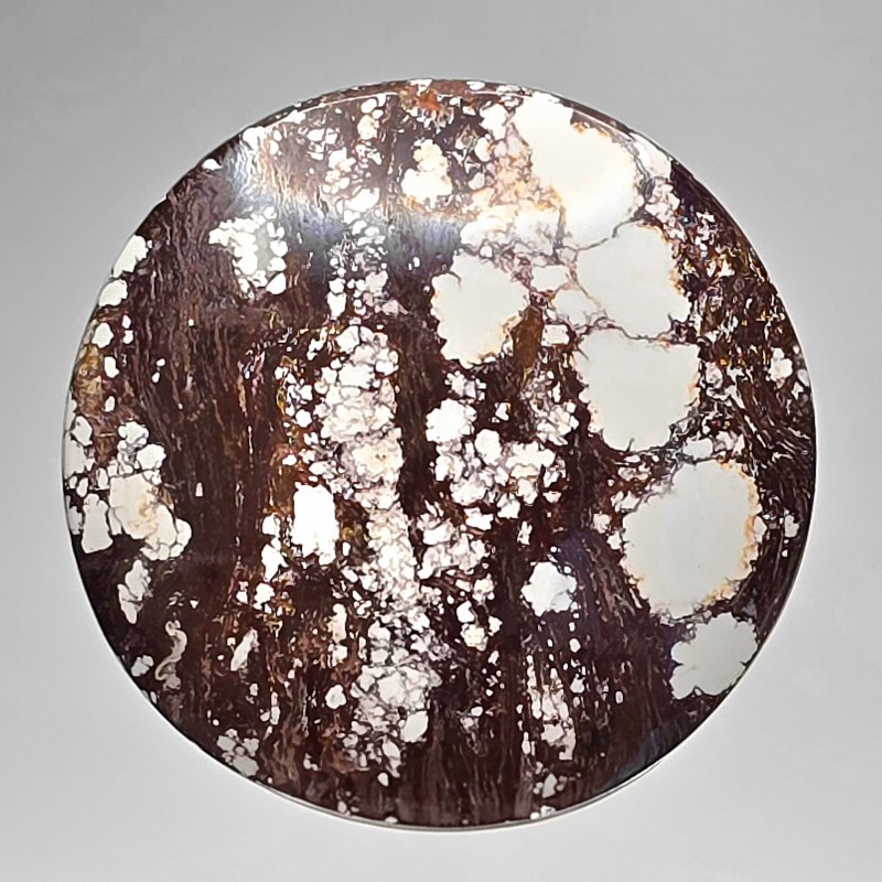 Pietra di Magnesite con Matrice Cabochon Rotondo 113,14 Ct.