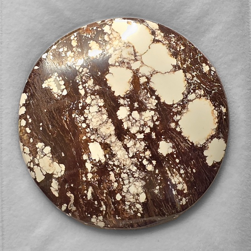 Pietra di Magnesite con Matrice Cabochon Rotondo 113,14 Ct.