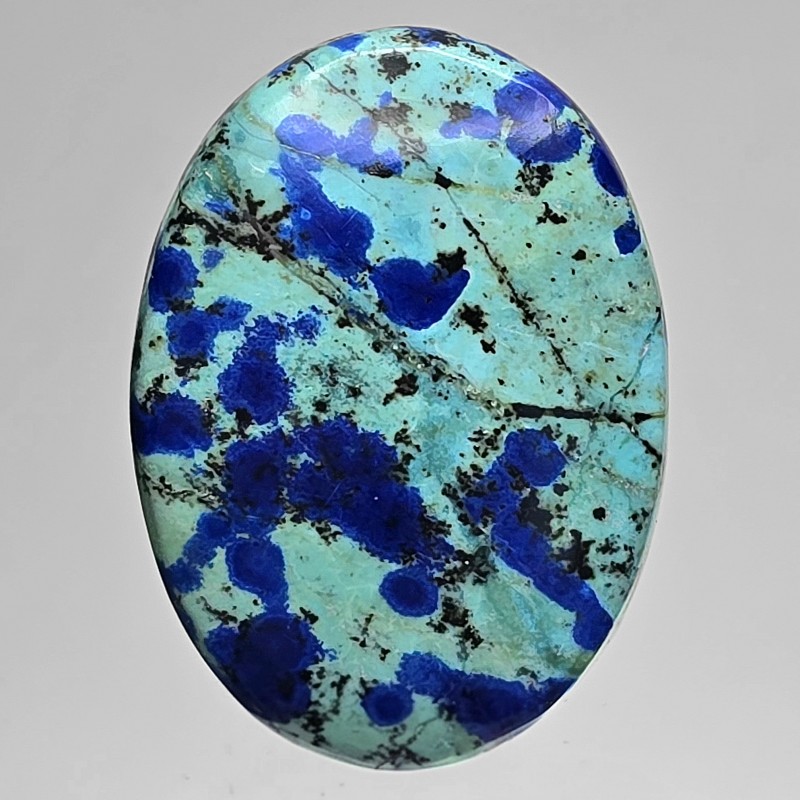 Pietra di Azzurrite e Crisocolla Ovale 46,13 Ct.