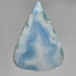 Pietra di Larimar Cabochon a Goccia 175,65 Ct.