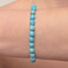 Bracciale di Turchese con Matrice ø 6 mm