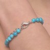 Bracciale di Turchese con Matrice ø 6 mm