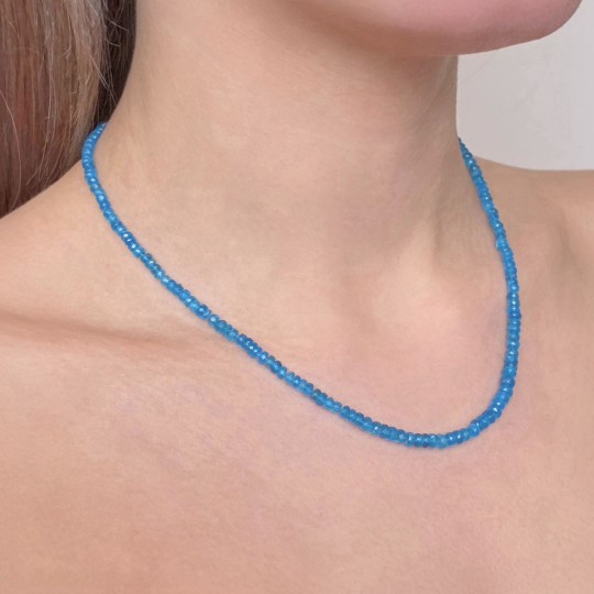 Collana di Apatite Neon ø 3/4,5 mm