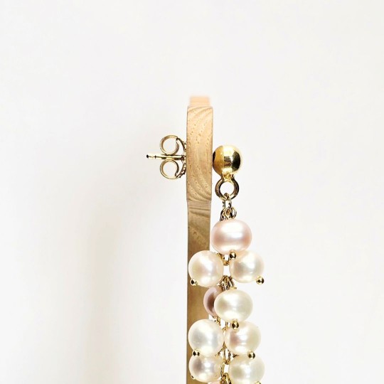 Orecchini a Grappolo con Perle Potatoes