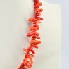 Collana di Corallo Rosso Semigrezzo a Tronchetto